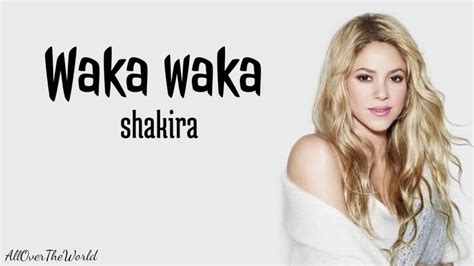 shakira waka waka songtext